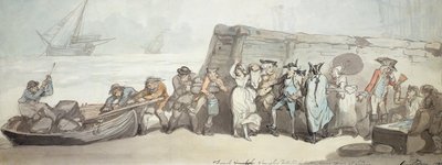 Contrabbandieri francesi scoperti dagli ufficiali della dogana allo sbarco, 1790 da Thomas Rowlandson